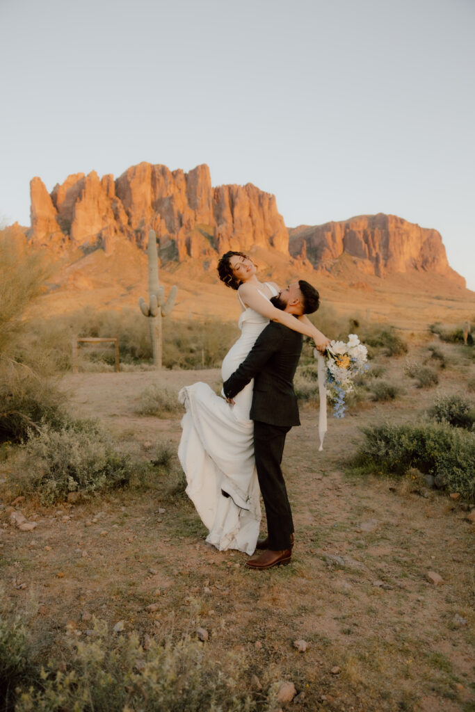 arizona elopement at Lost Dutchman State Park 