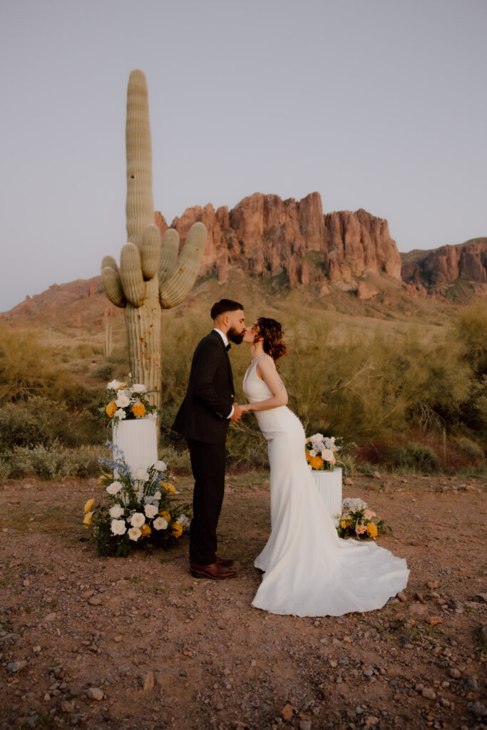 Ceremony at the Superstition Mountains.