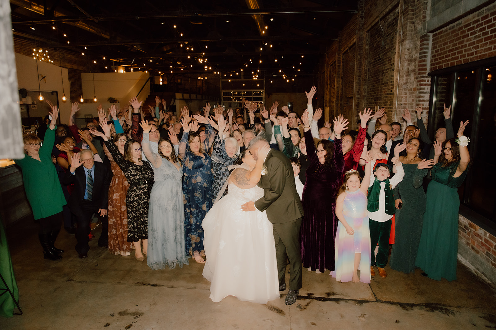 people dancing at wild carrot wedding venue 