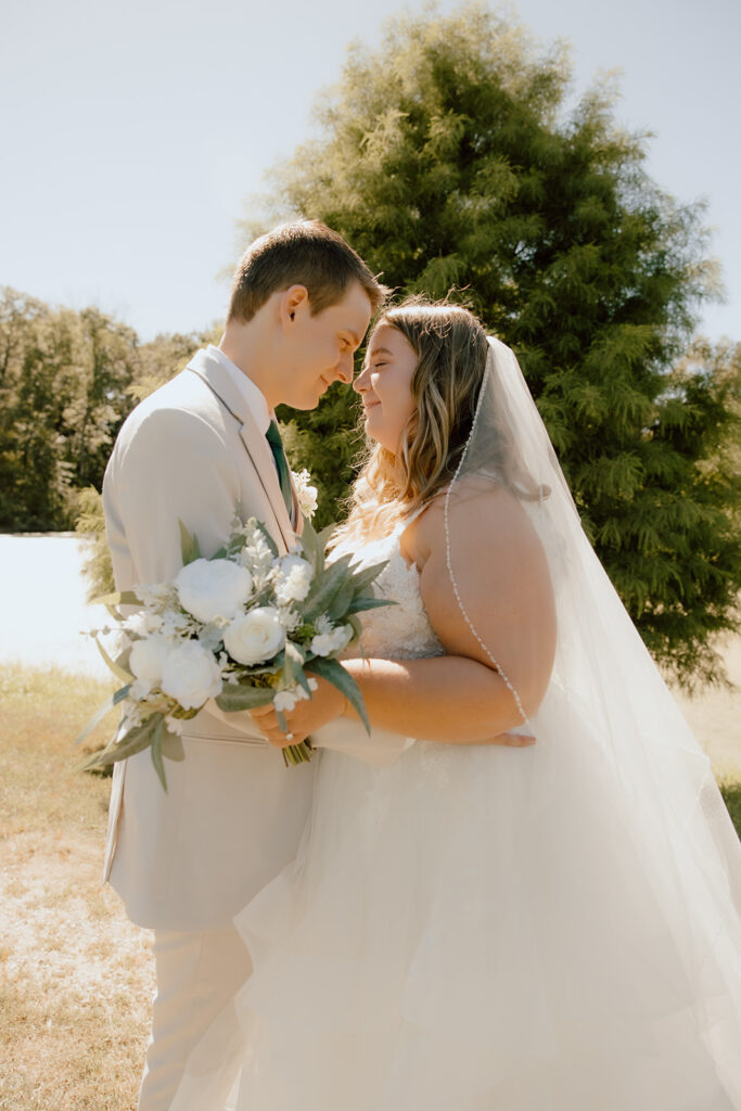 Couple at a missouri winery 