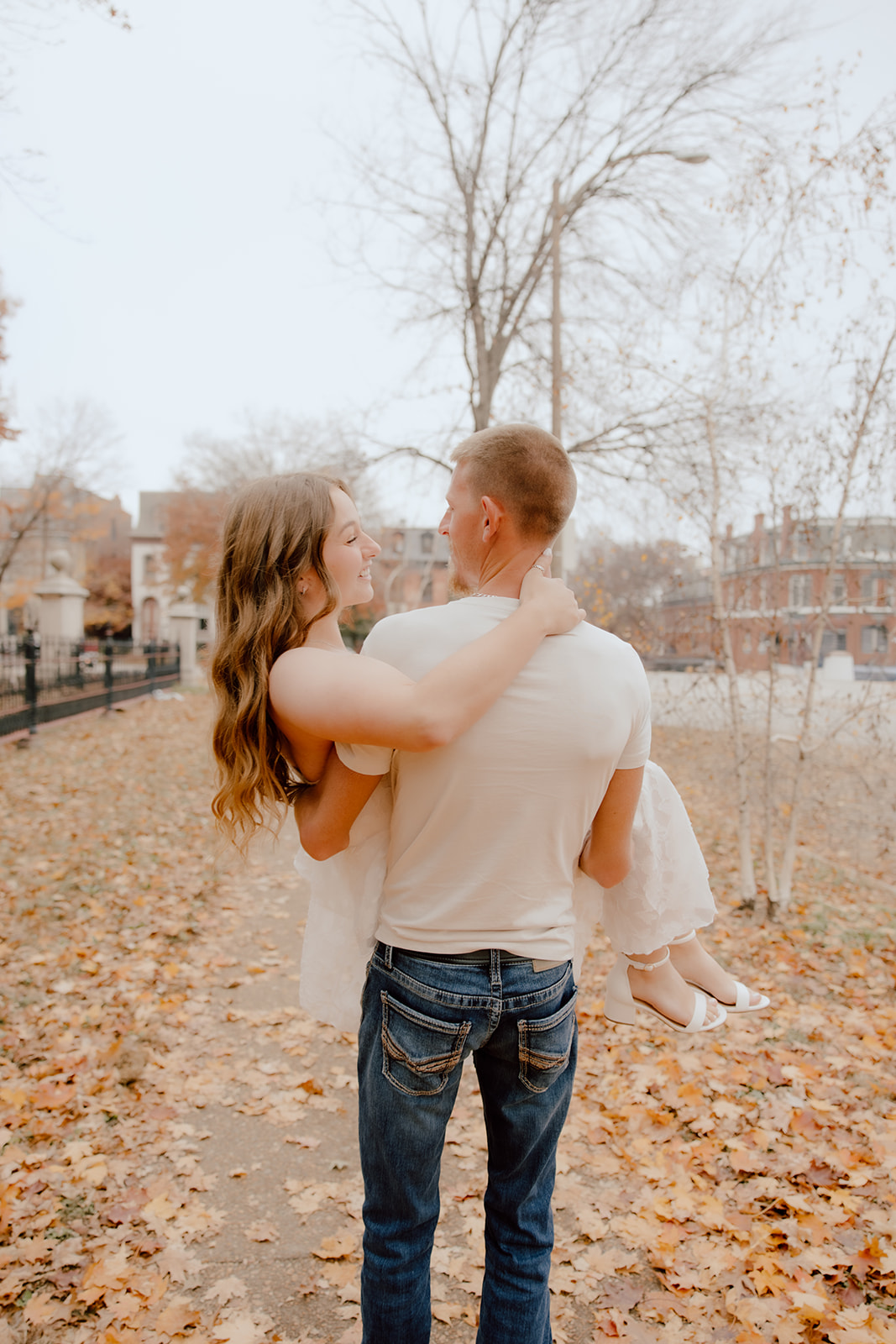 lafayette park engagement photos