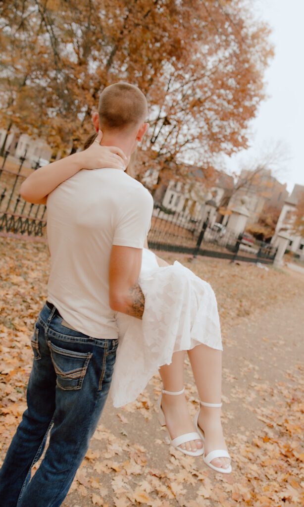 lafayette park engagement photos