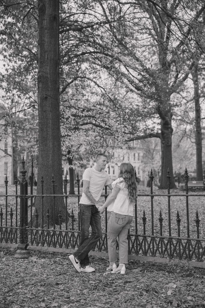 lafayette park engagement photos