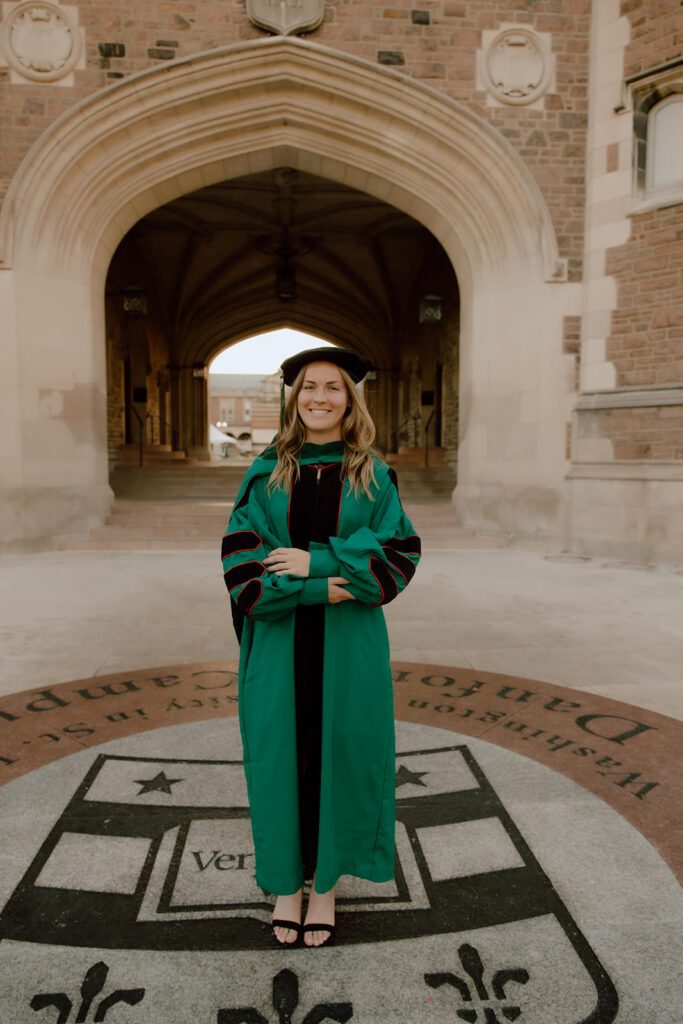 WashU graduation photos in st. louis