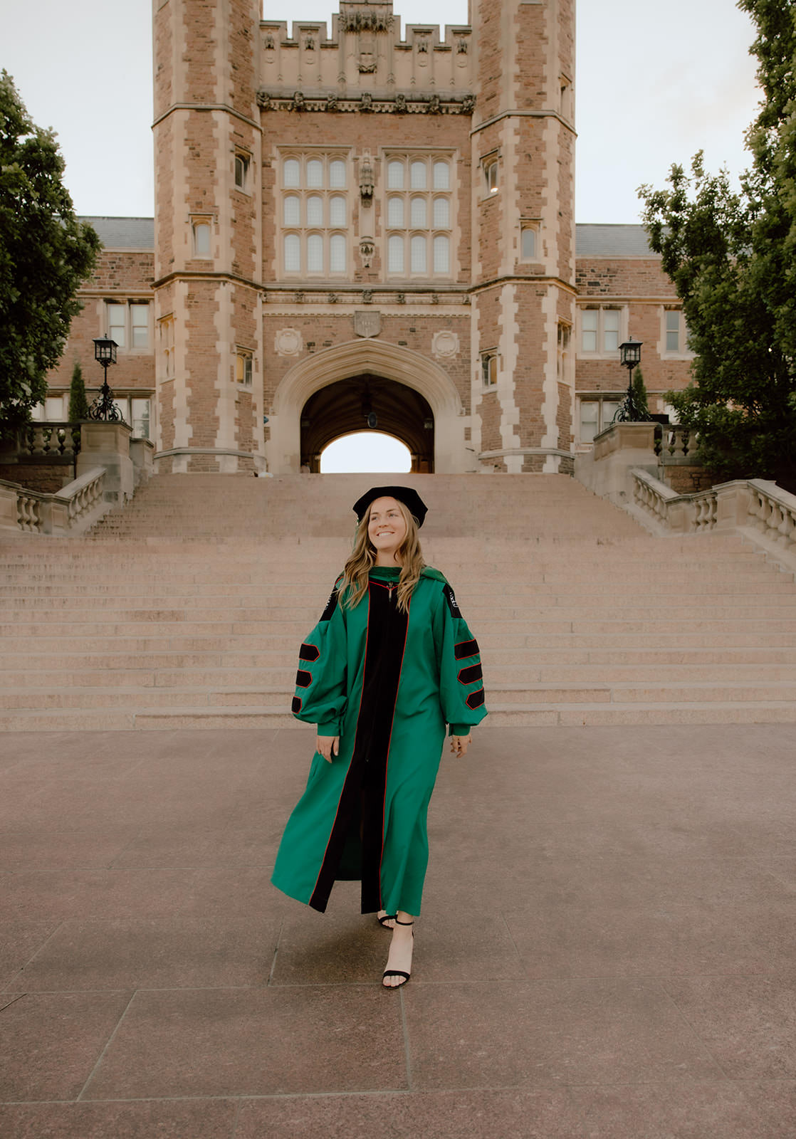 WashU graduation photos in st. louis