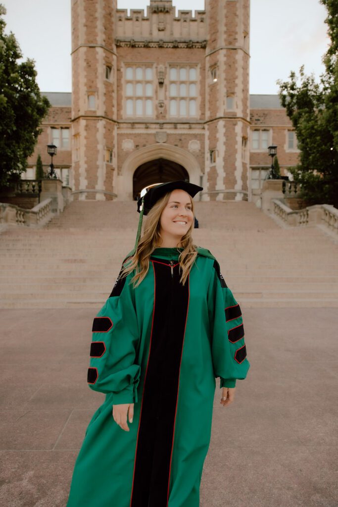 WashU graduation photos in st. louis