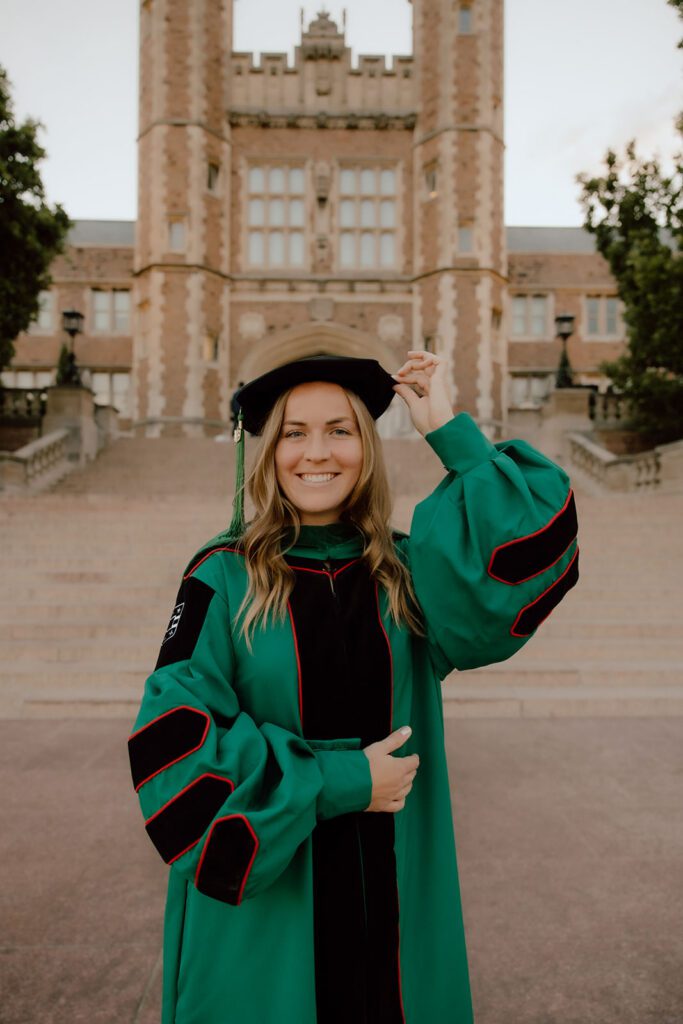 WashU graduation photos in st. louis